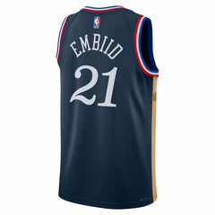 Joel Embiid Philadelphia 76ers Unisex 2025/26 Swingman Jersey - Navy - City Edition