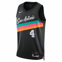 De'Aaron Fox San Antonio Spurs Unisex 2025/26 Swingman Jersey - Black - City Edition