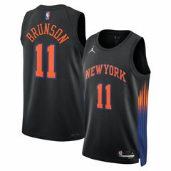Jalen Brunson New York Knicks Jordan Brand Unisex Swingman Jersey - Statement Edition - Black shop