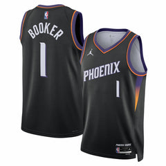 Devin Booker Phoenix Suns Jordan Brand Unisex Swingman Jersey - Statement Edition - Black on sale