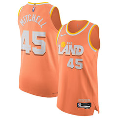 Donovan Mitchell Cleveland Cavaliers Unisex 2025/26 Authentic Jersey sale - City Editi- Orange