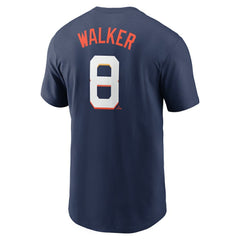 Christian Walker Houston Astros 2025 City Connect Fuse Name & Number T-Shirt Navy | Nike