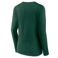 Athletics Women's Logo Long Sleeve V-Neck T-Shirt Green