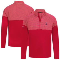 Los Angeles Angels Levelwear Classic Stripes Insignia 2.0 Pullover Red