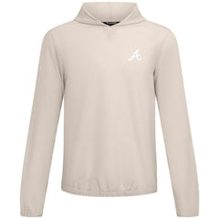 Atlanta Braves Levelwear Action Insignia 2.0 Pullover Hoodie Khaki