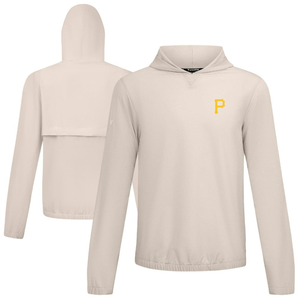 Pittsburgh Pirates Levelwear Action Insignia 2.0 Pullover Hoodie Khaki