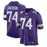 Donovan Jackson Minnesota Vikings 2025 NFL Draft First Round Pick Game Jersey - Purple