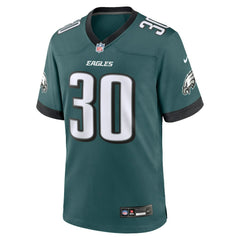 Jihaad Campbell Philadelphia Eagles 2025 NFL Draft First Round Pick Game Jersey - Green