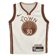 Stephen Curry Golden State Warriors Preschool 2025/26 City Edition Swingman Jersey sale - Tan