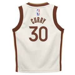 Stephen Curry Golden State Warriors Preschool 2025/26 City Edition Swingman Jersey sale - Tan
