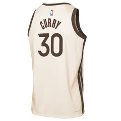 Stephen Curry Golden State Warriors Youth 2025/26 City Edition Swingman Jersey sale - Tan
