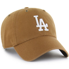 Los Angeles Dodgers Carhartt x Clean Up Adjustable Hat Brown | 47 brand