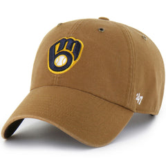 Milwaukee Brewers Carhartt x Clean Up Adjustable Hat Brown | 47 brand