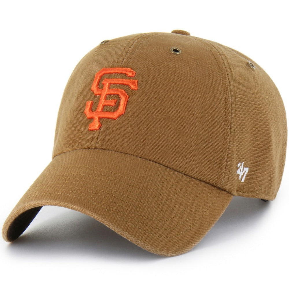 San Francisco Giants Carhartt x Clean Up Adjustable Hat Brown | 47 brand