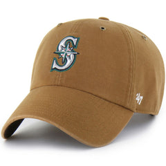 Seattle Mariners Carhartt x Clean Up Adjustable Hat Brown | 47 brand