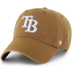 Tampa Bay Rays Carhartt x Clean Up Adjustable Hat Brown | 47 brand