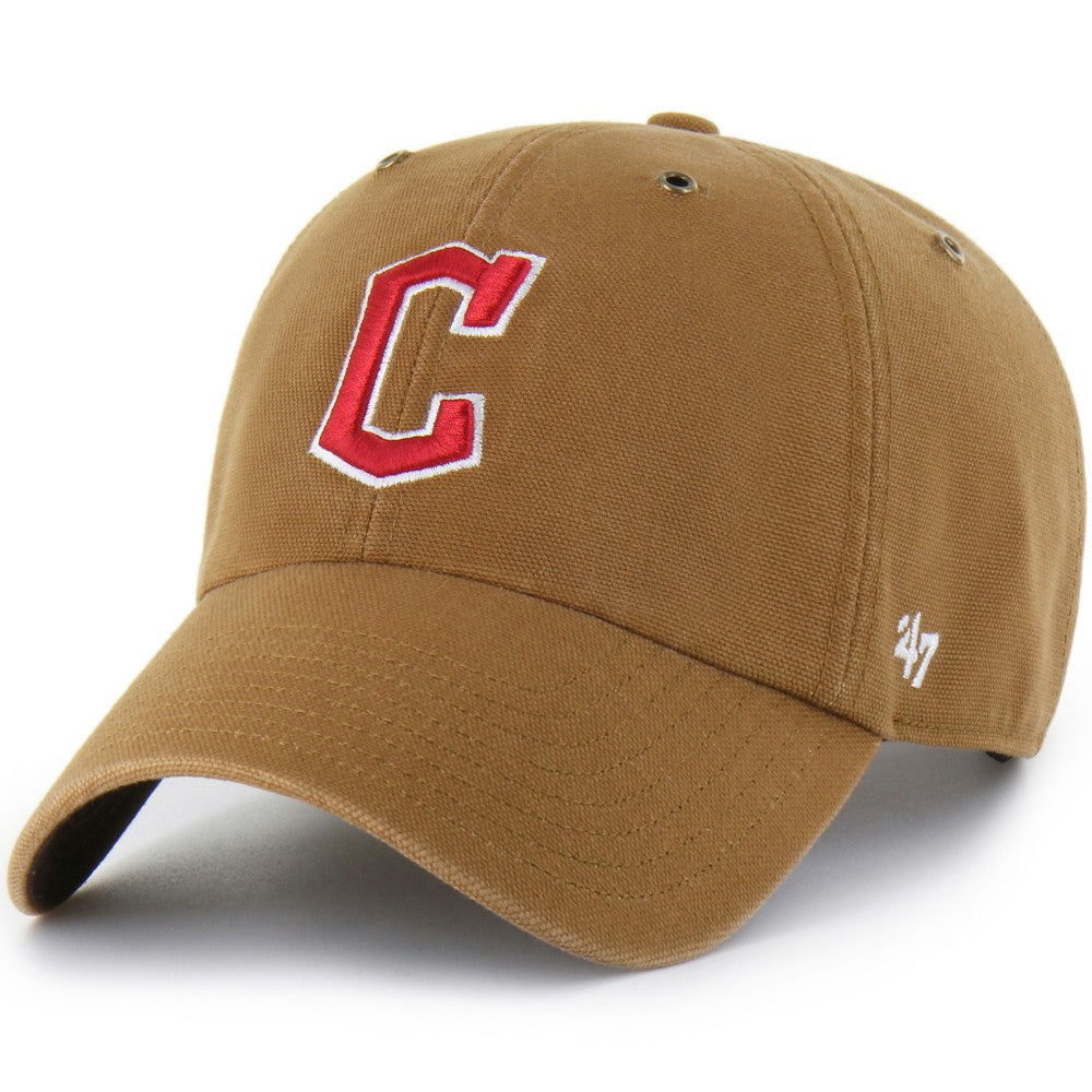 Cleveland Guardians Carhartt x Clean Up Adjustable Hat Brown | 47 brand