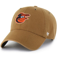 Baltimore Orioles Carhartt x Clean Up Adjustable Hat Brown | 47 brand