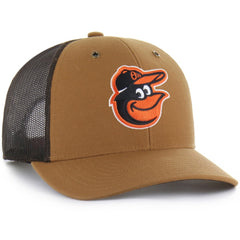 Baltimore Orioles Carhartt x Trucker Adjustable Hat Brown | 47 brand
