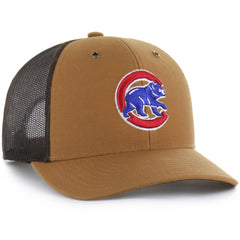 Chicago Cubs Carhartt x Trucker Adjustable Hat Brown | 47 brand