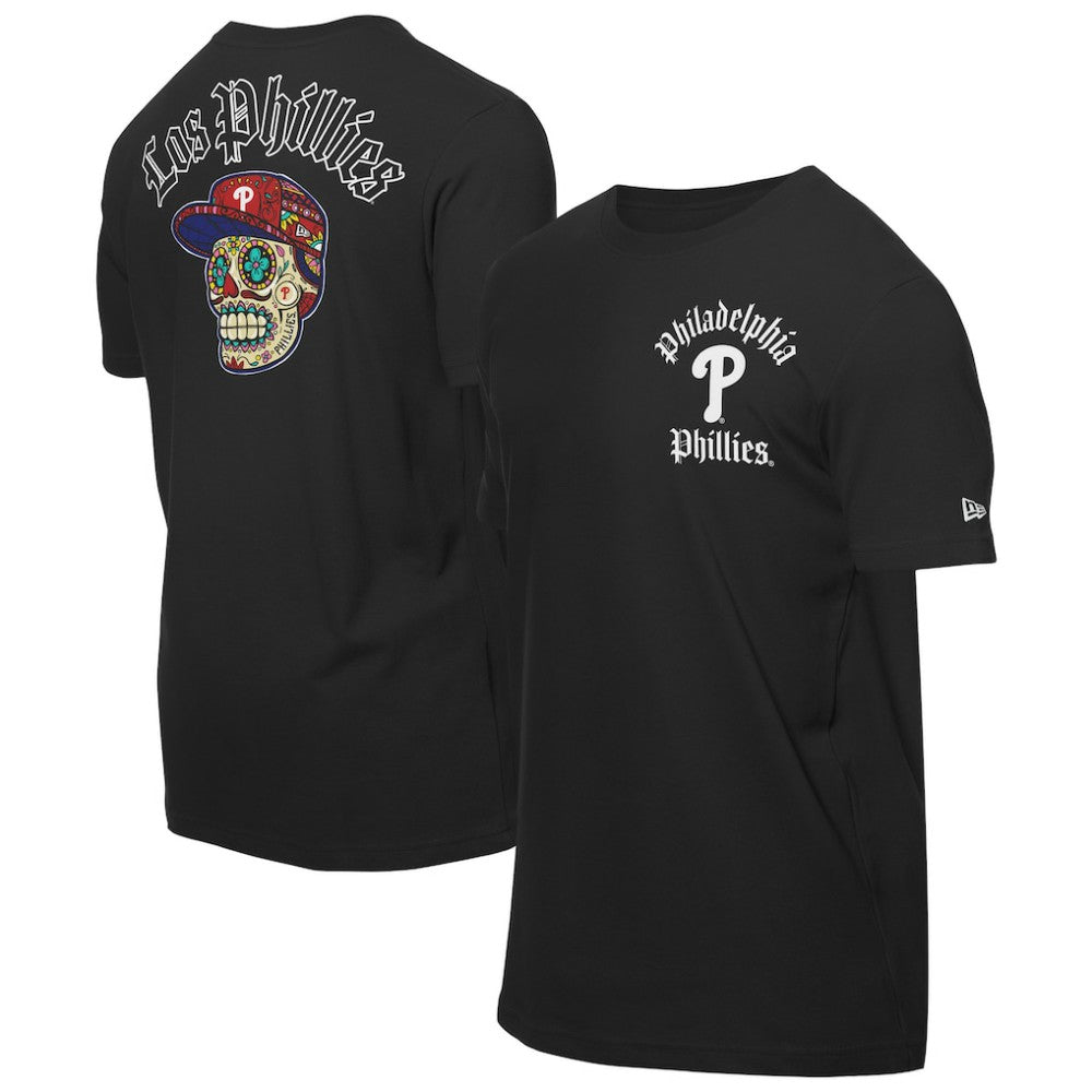 Philadelphia Phillies Sugar Skulls T-Shirt Black | New Era