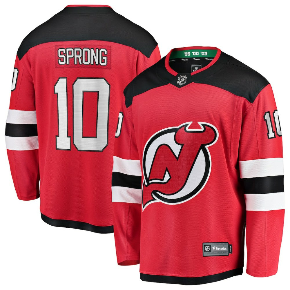 Daniel Sprong New Jersey Devils Fanatics Home Breakaway Jersey Red