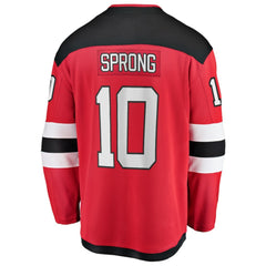 Daniel Sprong New Jersey Devils Fanatics Home Breakaway Jersey Red