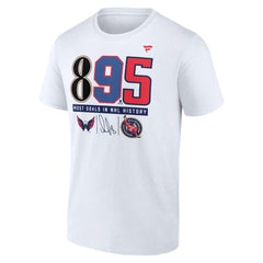 Alexander Ovechkin Washington Capitals Fanatics NHL All-Time Leading Goal Scorer The History of 895 T-Shirt White