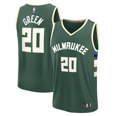 A.J. Green Milwaukee Bucks Fast Break Replica Player Jersey - Icon Edition - Hunter Green
