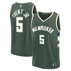 Gary Trent Jr. Milwaukee Bucks Fast Break Replica Player Jersey - Icon Edition - Hunter Green
