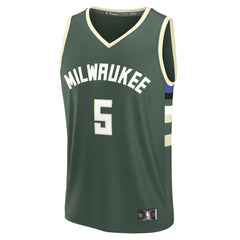 Gary Trent Jr. Milwaukee Bucks Fast Break Replica Player Jersey - Icon Edition - Hunter Green