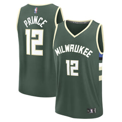 Taurean Prince Milwaukee Bucks Fast Break Replica Player Jersey - Icon Edition - Hunter Green