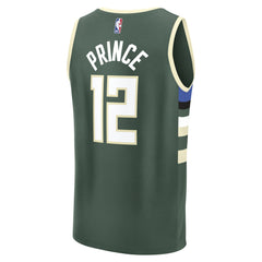 Taurean Prince Milwaukee Bucks Fast Break Replica Player Jersey - Icon Edition - Hunter Green