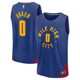 Christian Braun Denver Nuggets Fast Break Replica Player Jersey sale - Statement Editi- Blue