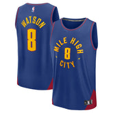 Peyton Watson Denver Nuggets Fast Break Replica Player Jersey sale - Statement Editi- Blue