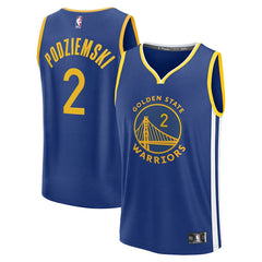 Brandin Podziemski Golden State Warriors Fast Break Replica Player Jersey sale - Icon Editi- Royal