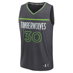 Julius Randle Minnesota Timberwolves Fast Break Replica Player Jersey - Statement Edition - Charcoal