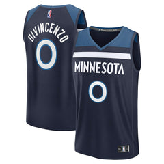 Donte DiVincenzo Minnesota Timberwolves Fast Break Replica Player Jersey - Icon Edition - Navy
