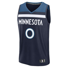 Donte DiVincenzo Minnesota Timberwolves Fast Break Replica Player Jersey - Icon Edition - Navy