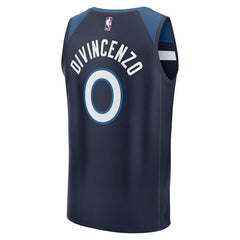 Donte DiVincenzo Minnesota Timberwolves Fast Break Replica Player Jersey - Icon Edition - Navy