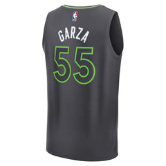 Luka Garza Minnesota Timberwolves Fast Break Replica Player Jersey - Statement Edition - Charcoal