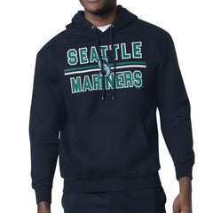 Seattle Mariners Starter Team Mesh Print Graphic Pullover Hoodie Navy