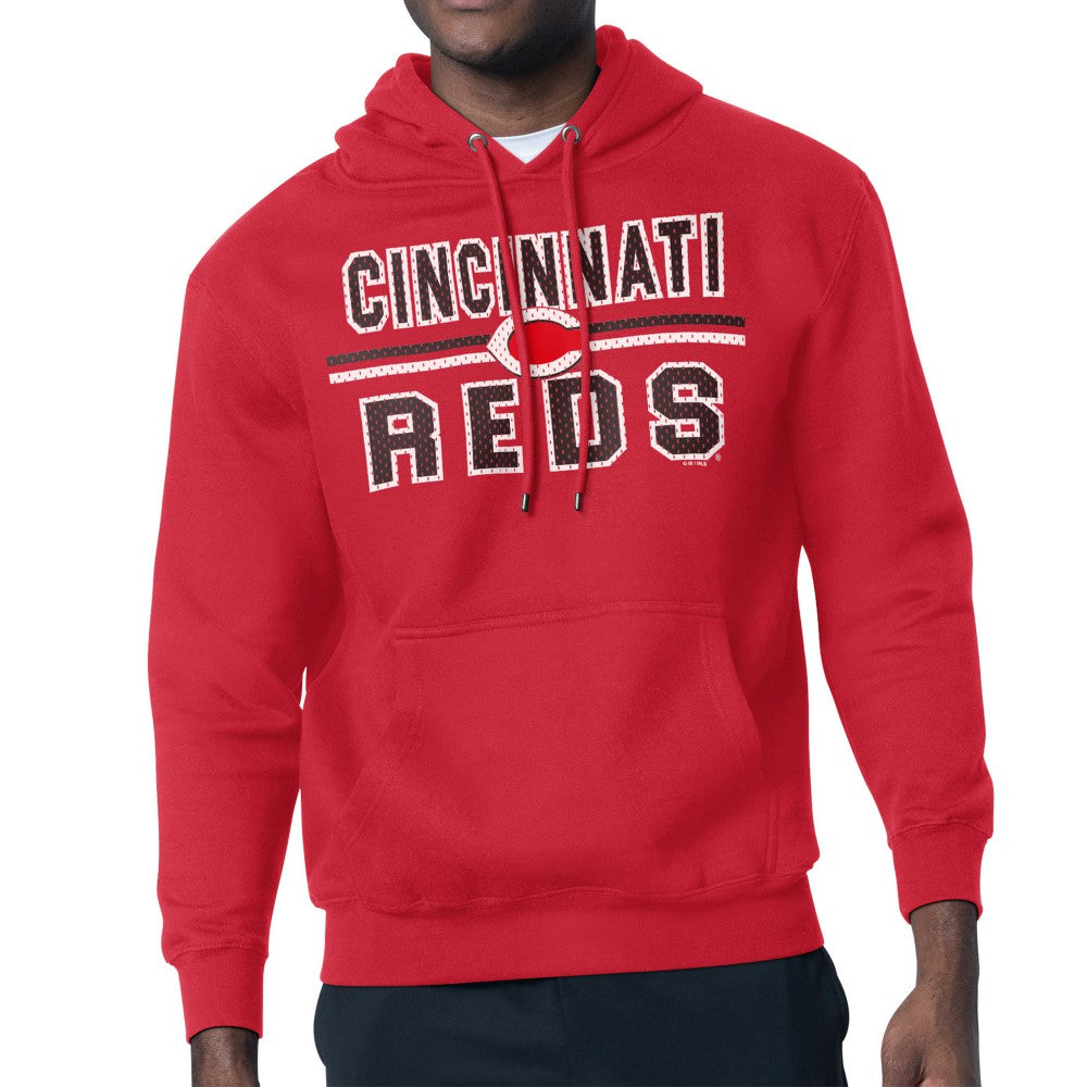 Cincinnati Reds Starter Team Mesh Print Graphic Pullover Hoodie Red