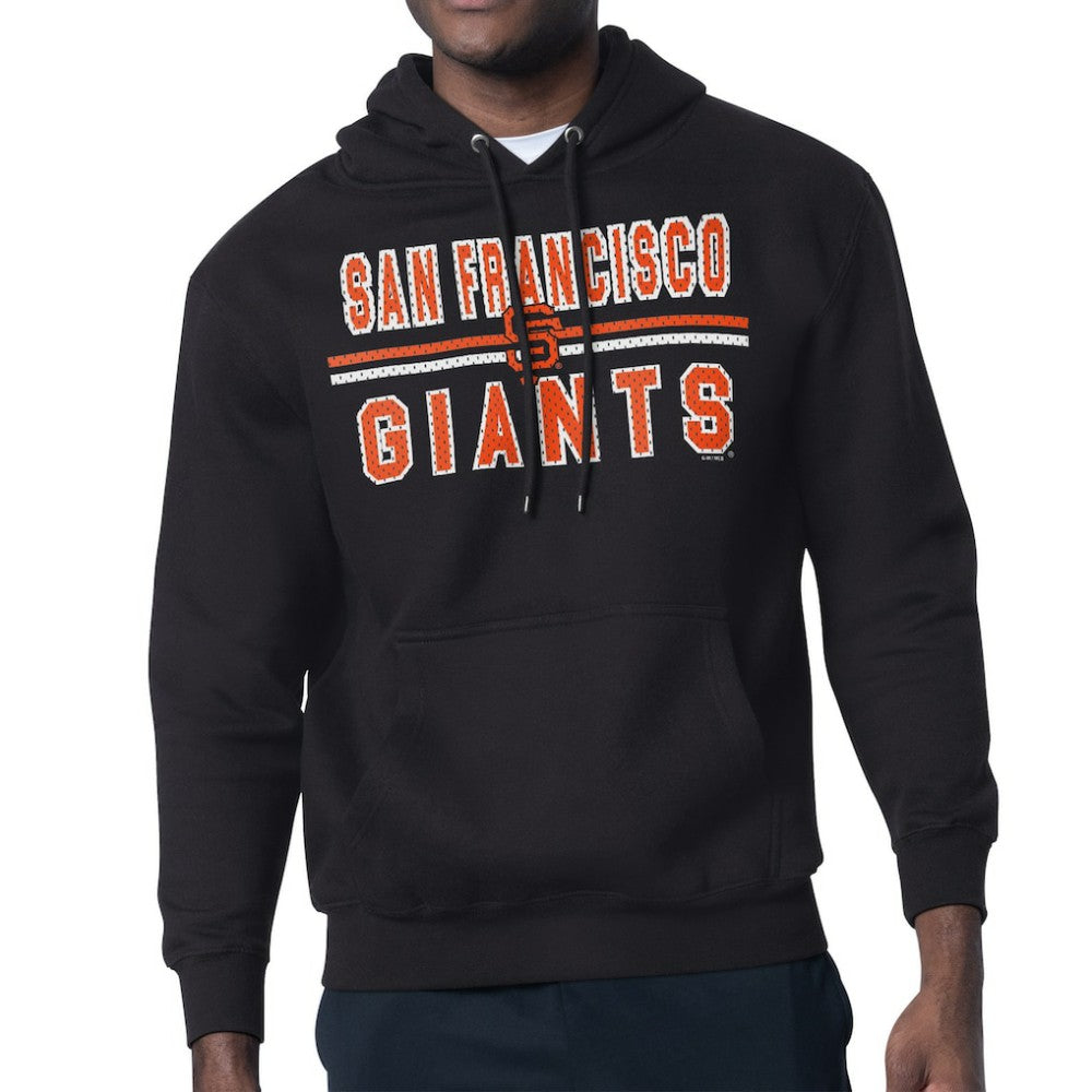 San Francisco Giants Starter Team Mesh Print Graphic Pullover Hoodie Black