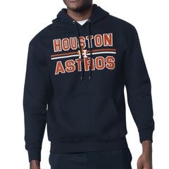 Houston Astros Starter Team Mesh Print Graphic Pullover Hoodie Navy