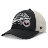 Washington Capitals Fanatics 2025 Metropolitan Division Champions Locker Room Adjustable Hat Black/Gray