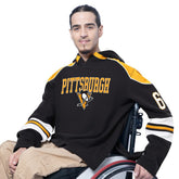 Pittsburgh Penguins G-III Sports by Carl Banks Adaptive Wear Lord Stanley Hooded Long Sleeve Sweatshirt Black