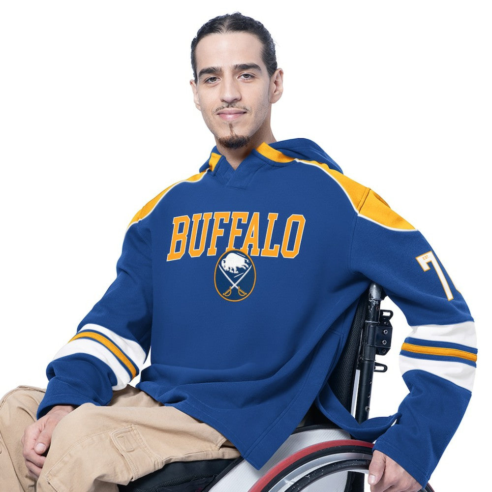 Buffalo Sabres G-III Sports by Carl Banks Adaptive Wear Lord Stanley Hooded Long Sleeve Sweatshirt Royal