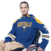 Buffalo Sabres G-III Sports by Carl Banks Adaptive Wear Lord Stanley Hooded Long Sleeve Sweatshirt Royal