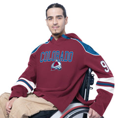 Colorado Avalanche G-III Sports by Carl Banks Adaptive Wear Lord Stanley Hooded Long Sleeve Sweatshirt Burgundy